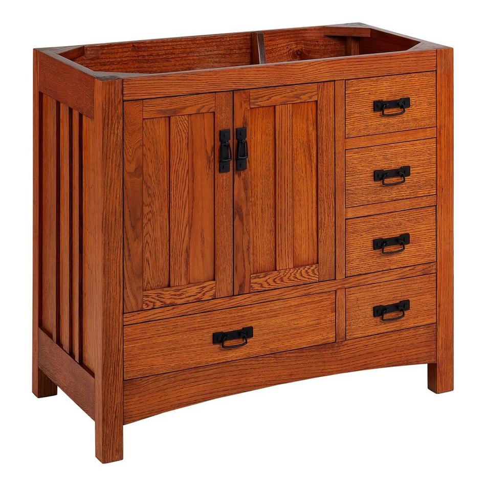 36" Maybeck Vanity - Tinted Oak - Vanity Cabinet Only, , large image number 0