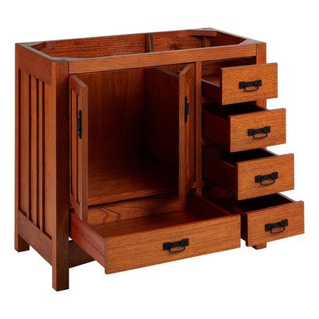 36" Maybeck Vanity - Tinted Oak - Vanity Cabinet Only