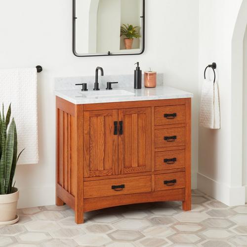 36" Maybeck Vanity in Tinted Oak