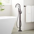 Greyfield Freestanding Tub Faucet and Rough-In Valve with Stops - Gunmetal, , large image number 0