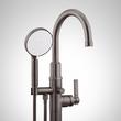 Greyfield Freestanding Tub Faucet and Rough-In Valve with Stops - Gunmetal, , large image number 1