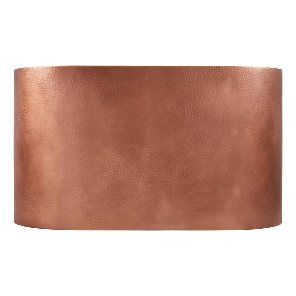 60" Raksha Double-Wall Copper Soaking Tub with Foam - Chrome Drain Kit, , large image number 2