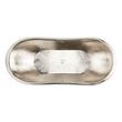 71" Anastasia Mosaic Nickel-Plated Copper Double-Slipper Tub - Brushed Nickel Drain Kit, , large image number 3