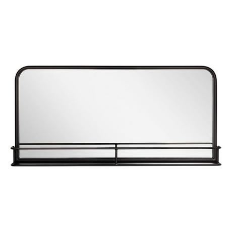 Trace Iron Decorative Vanity Mirror - Matte Black