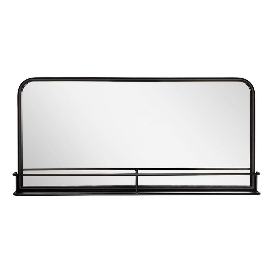 Trace Iron Decorative Vanity Mirror - Matte Black, , large image number 1