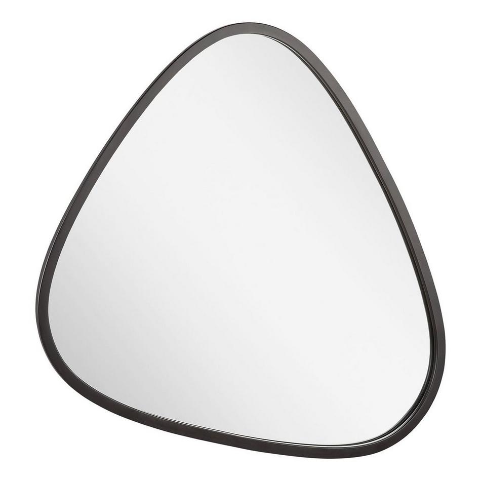 Platt Irregular Iron Decorative Vanity Mirror - Matte Black, , large image number 2