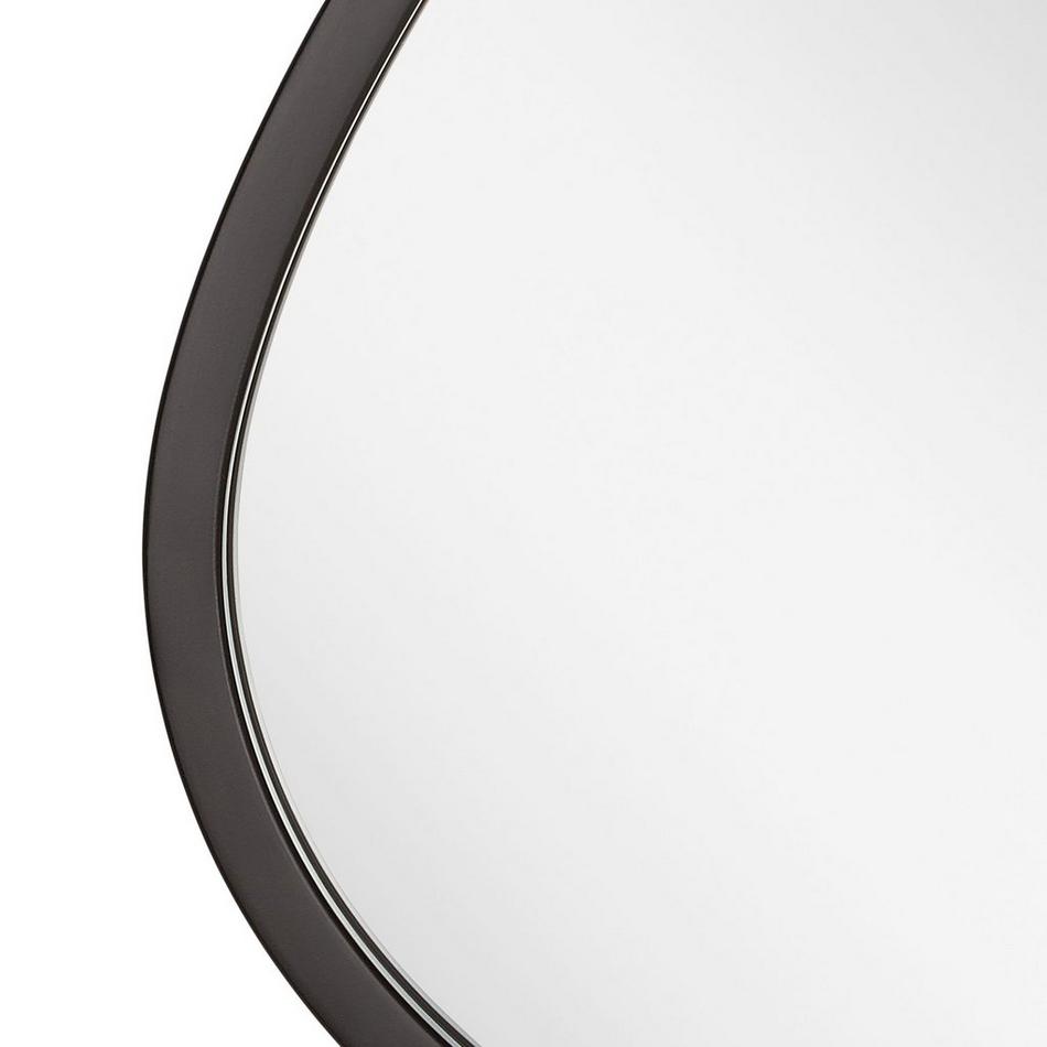 Platt Irregular Iron Decorative Vanity Mirror - Matte Black, , large image number 4