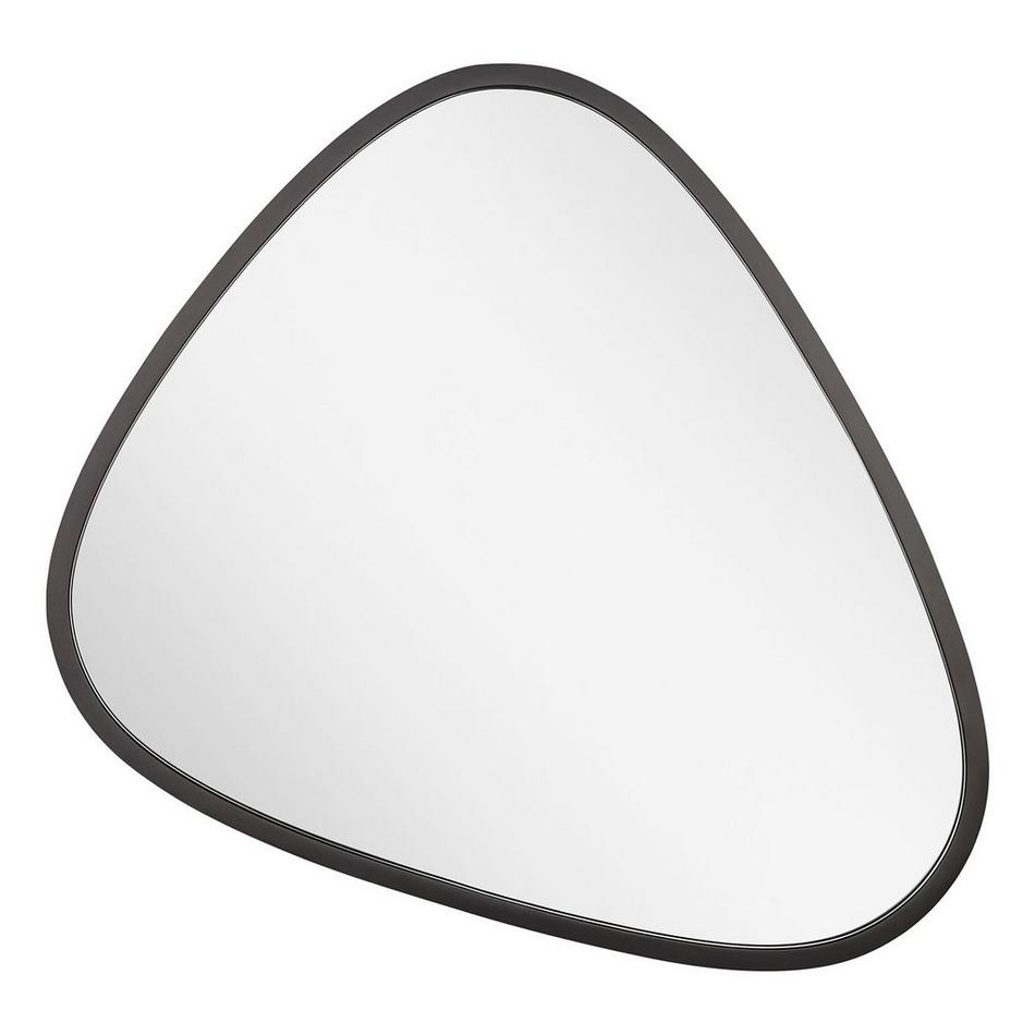Platt Irregular Iron Decorative Vanity Mirror - Matte Black, , large image number 1