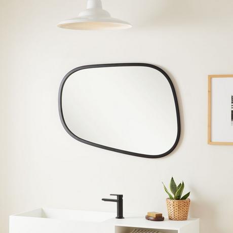 Amburgey Asymmetrical Decorative Vanity Mirror