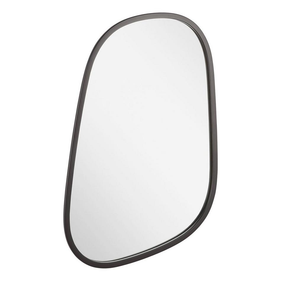 Amburgey Asymmetrical Iron Decorative Vanity Mirror - Matte Black, , large image number 2