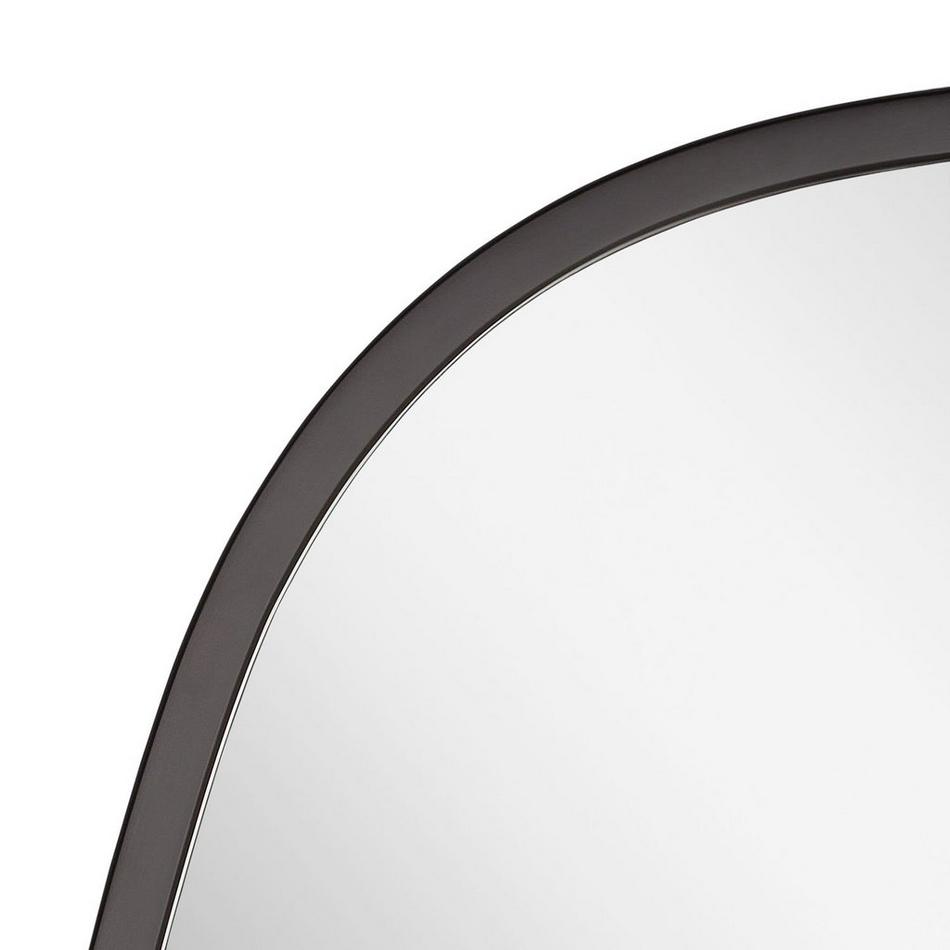 Amburgey Asymmetrical Iron Decorative Vanity Mirror - Matte Black, , large image number 4