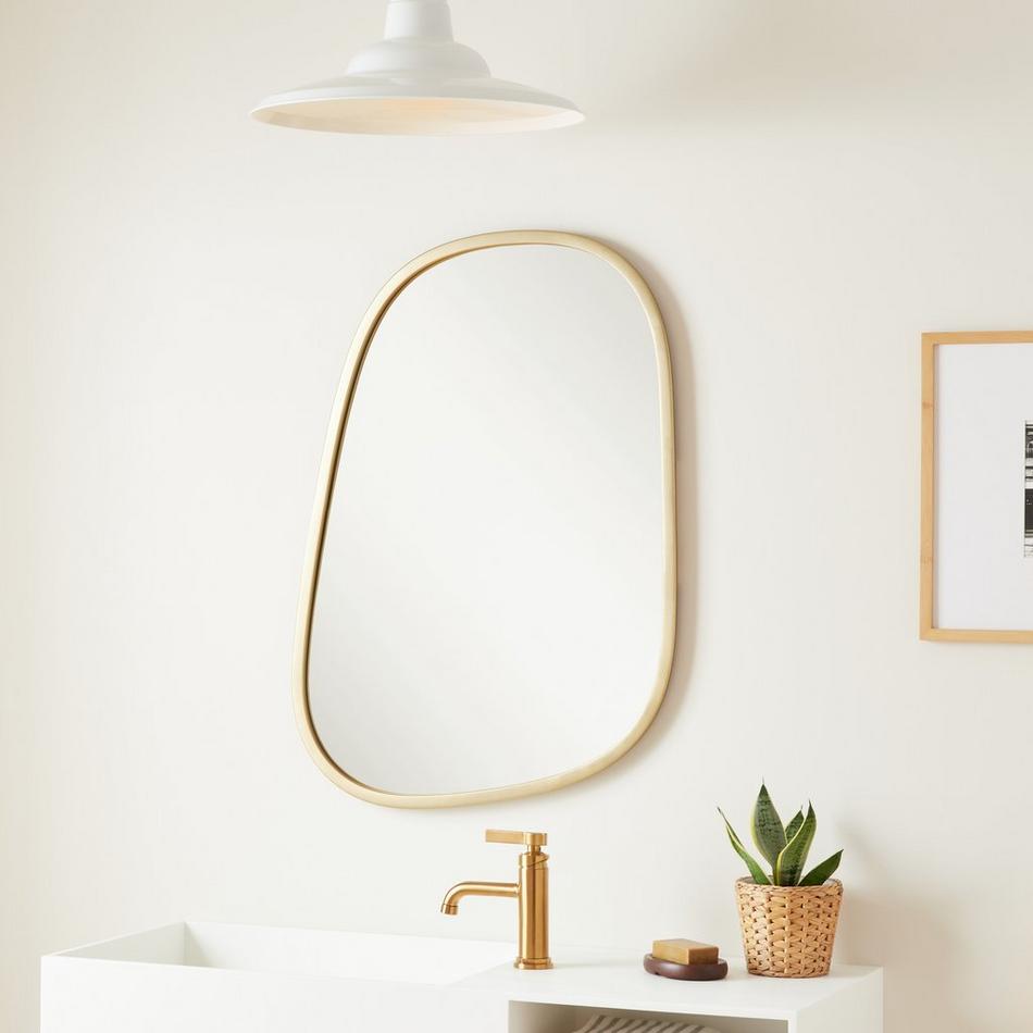 Amburgey Asymmetrical Decorative Vanity Mirror, , large image number 0