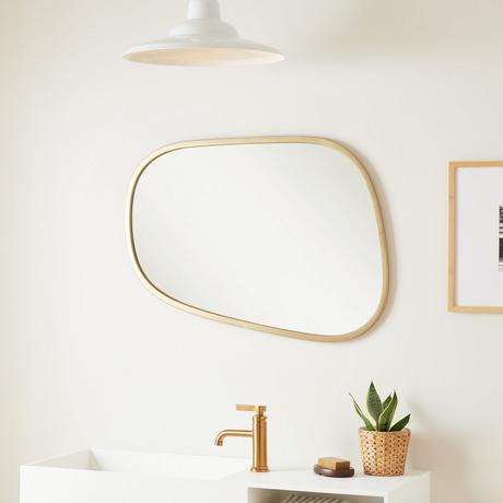 Amburgey Asymmetrical Decorative Vanity Mirror