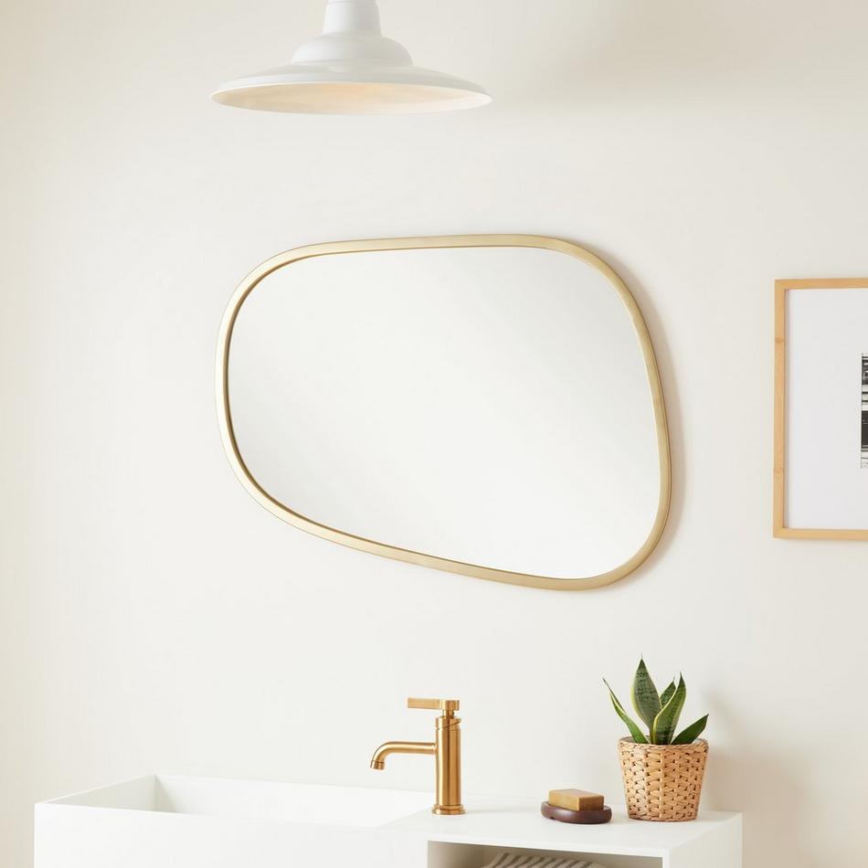 Amburgey Asymmetrical Decorative Vanity Mirror, , large image number 4