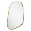 Amburgey Asymmetrical Iron Decorative Vanity Mirror - Satin Brass, , large image number 2