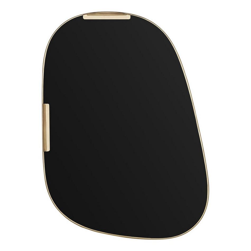 Amburgey Asymmetrical Iron Decorative Vanity Mirror - Satin Brass, , large image number 3
