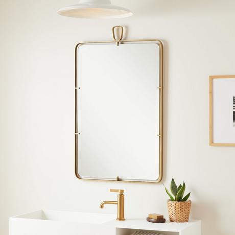 Martinelli Rounded Rectangle Decorative Vanity Mirror