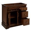 36" Claudia Vanity - Antique Coffee - Vanity Cabinet Only, , large image number 1