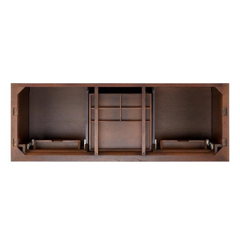 60" Claudia Double Vanity With Rectangular Undermount Sinks - Antique Coffee, , large image number 5