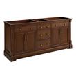 72" Claudia Double Vanity With Rectangular Undermount Sinks - Antique Coffee, , large image number 3
