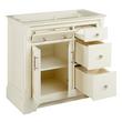 36" Claudia Vanity - White - Vanity Cabinet Only, , large image number 1