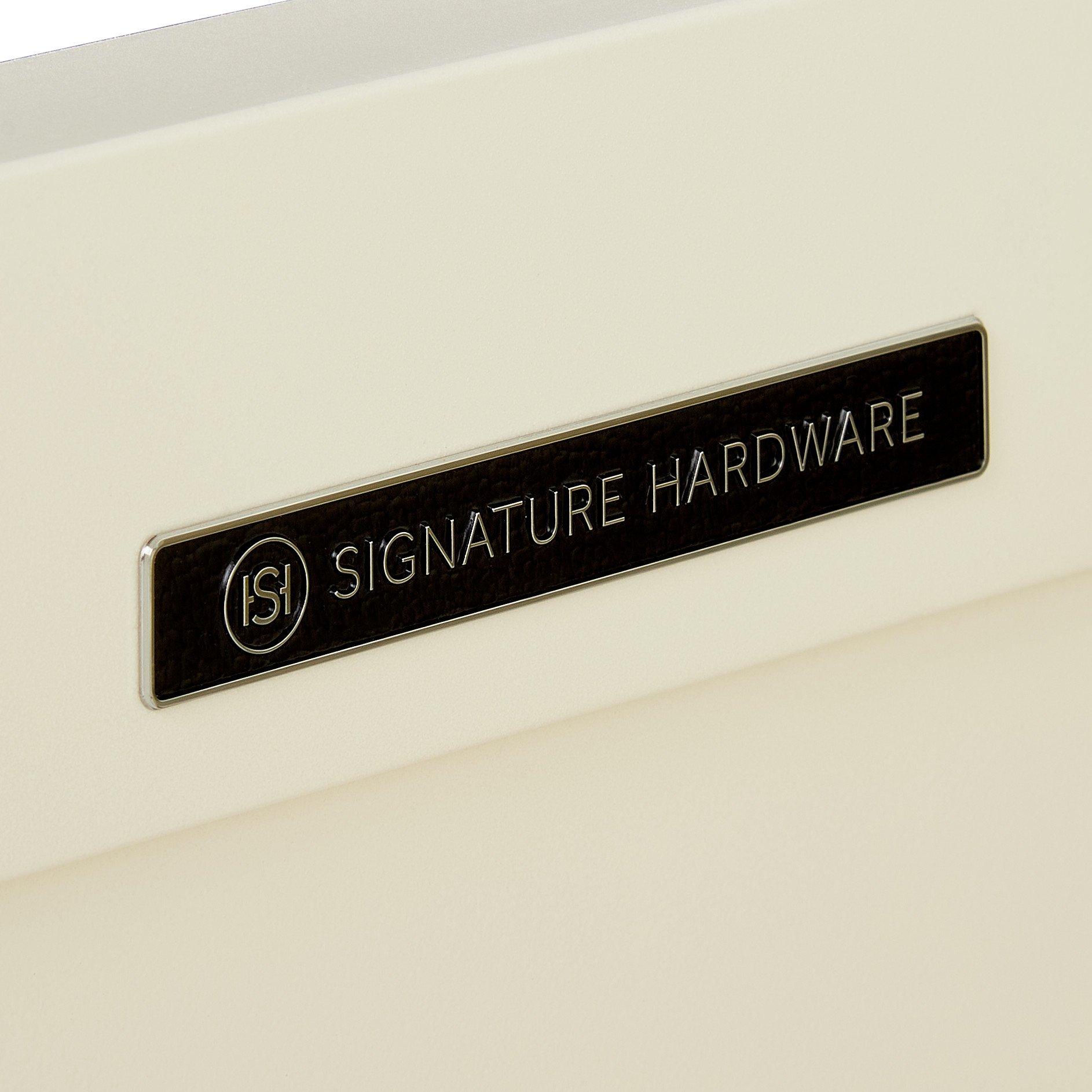 Claudia★ Signature Hardware 484353 Antique Coffee / Feathered White