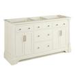60" Claudia Double Vanity - White - Vanity Cabinet Only, , large image number 0