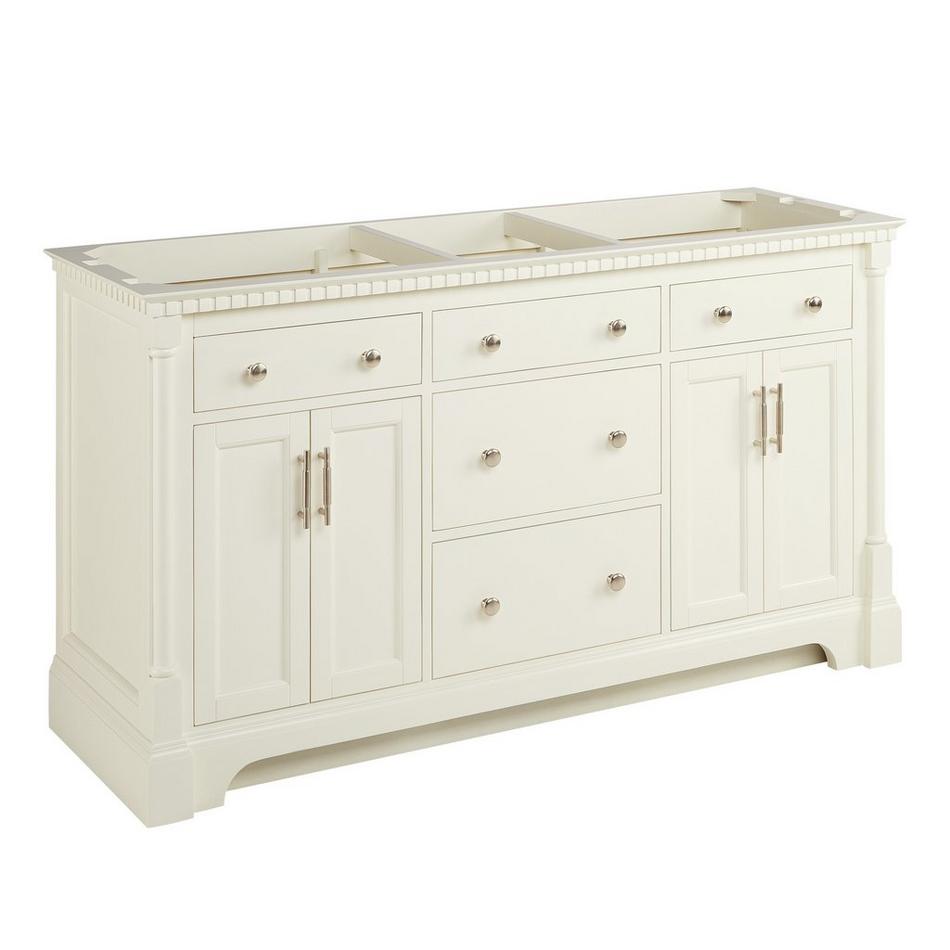 60" Claudia Double Vanity With Undermount Sinks - White, , large image number 2