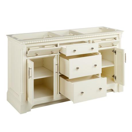 Bristol 72 in. W Bathroom Double Vanity Cabinet Only in Vintage Vanilla Bristol 72 in. W Bathroom Double Vanity Cabinet Only in Vintage Vanilla