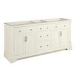 72" Claudia Double Vanity With Undermount Sinks - White, , large image number 2