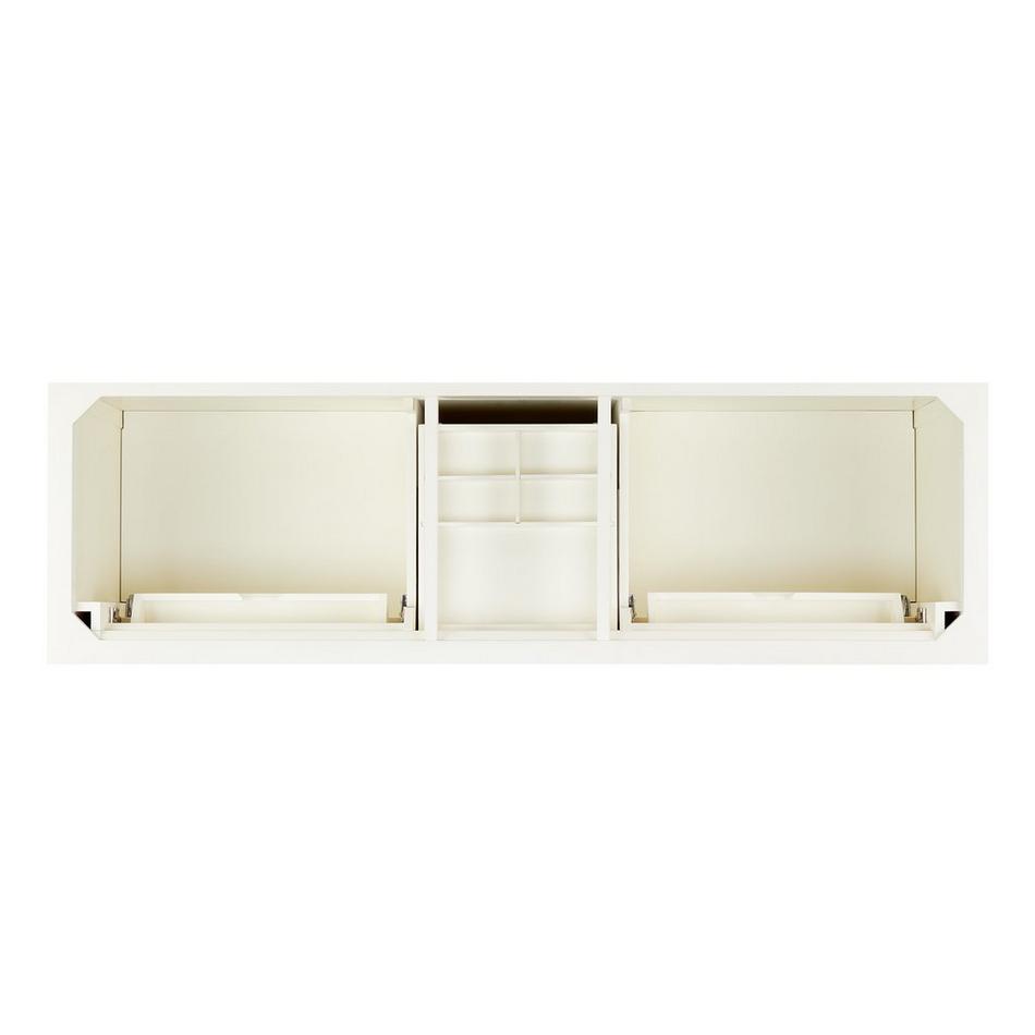 72" Claudia Double Vanity With Undermount Sinks - White, , large image number 4