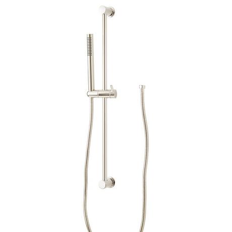 Contemporary Tubular Hand Shower and Slide Bar with Hose