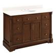 48" Claudia Vanity - Antique Coffee with Undermount Sink - Arctic White Quartz Widespread, , large image number 0