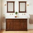 60" Claudia Double Vanity With Undermount Sinks - Antique Coffee, , large image number 1