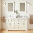 60" Claudia Double Vanity With Undermount Sinks - White, , large image number 0