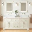 72" Claudia Double Vanity With Rectangular Undermount Sinks - White, , large image number 1