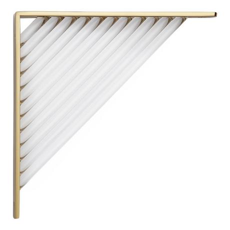 Daylen Brass and Acrylic Shelf Bracket