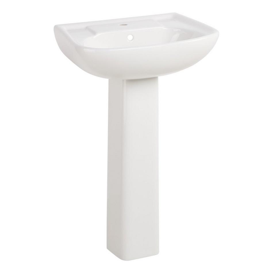 Rainsville Porcelain Pedestal Sink - Single Hole, , large image number 1