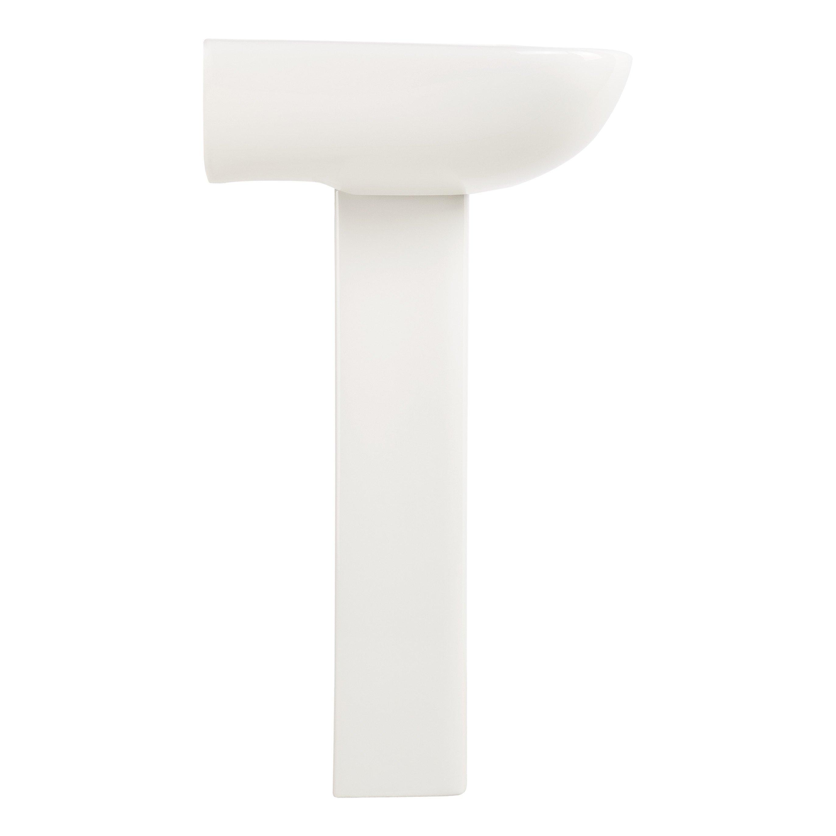 Cierra Porcelain Pedestal Sink - 8