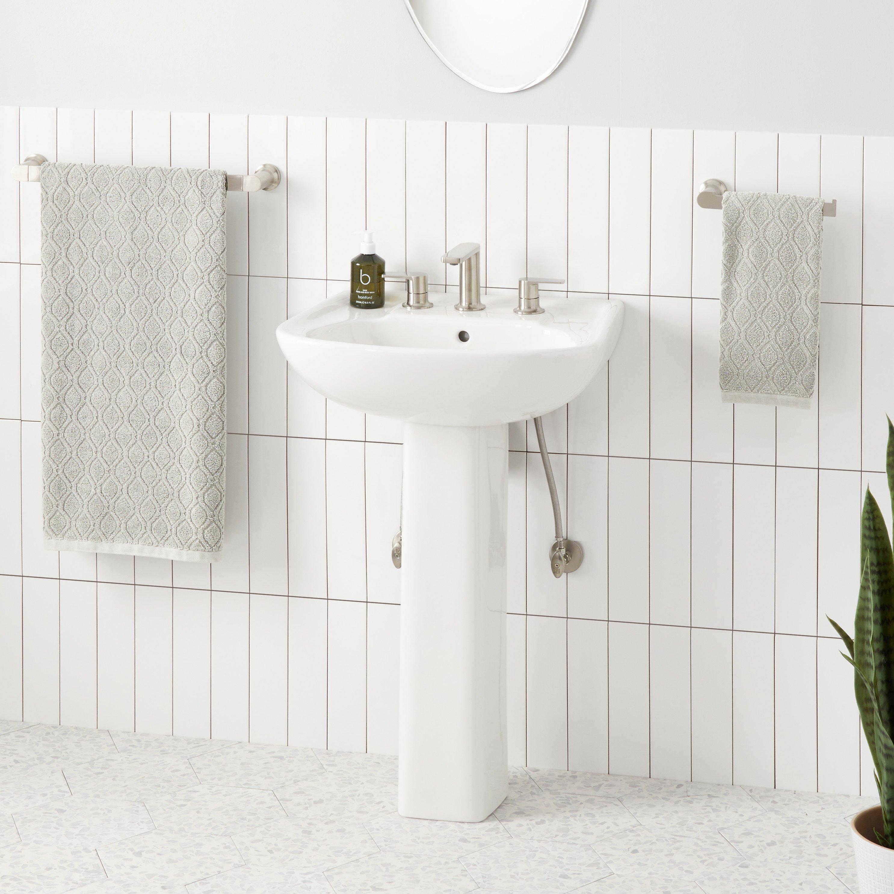 Cierra Porcelain Pedestal Sink - 8 Cierra Porcelain Pedestal Sink - 8