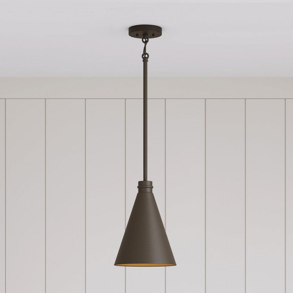 12" Pentley  Outdoor Hanging Pendant - Chocolate Bronze - Single Light, , large image number 0