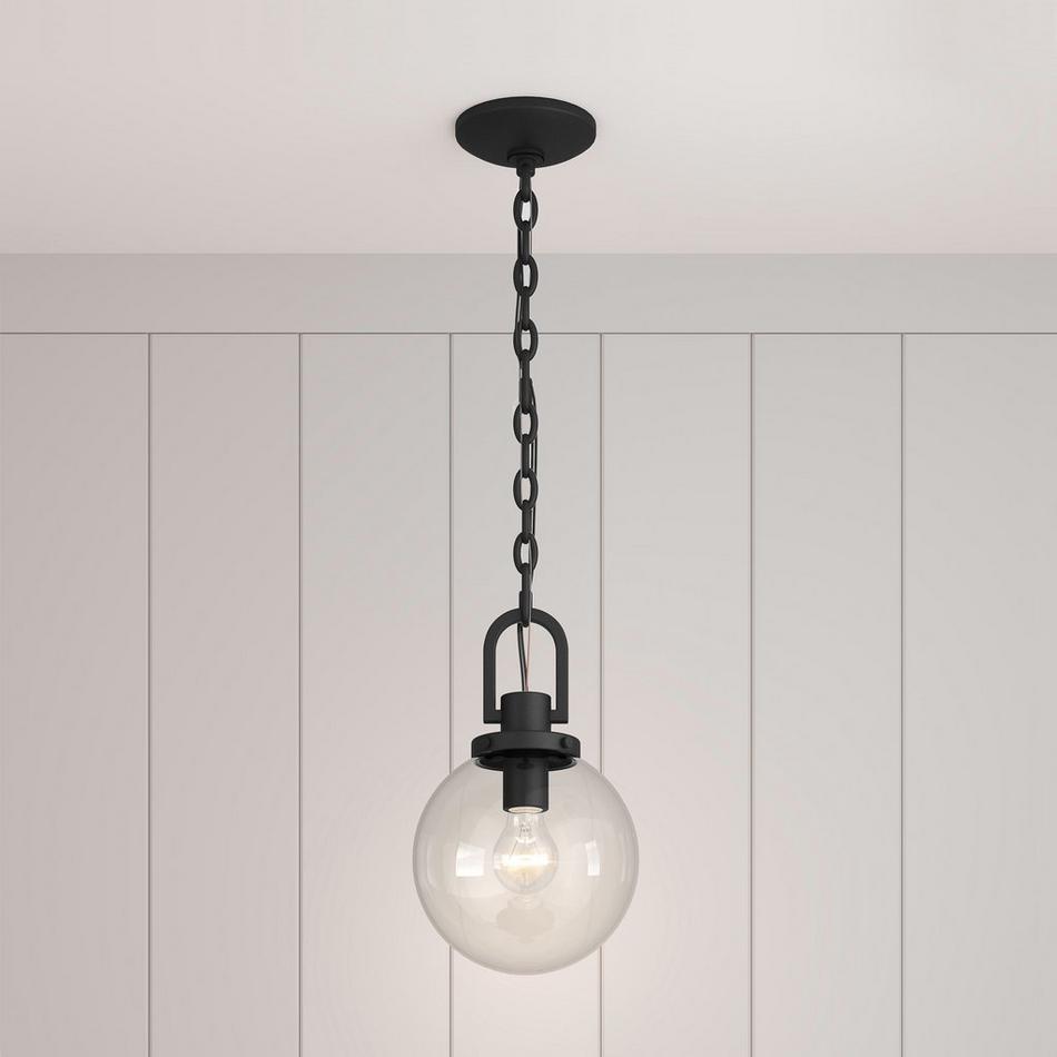 Wenston  Outdoor Hanging Pendant - Black - Single Light, , large image number 0