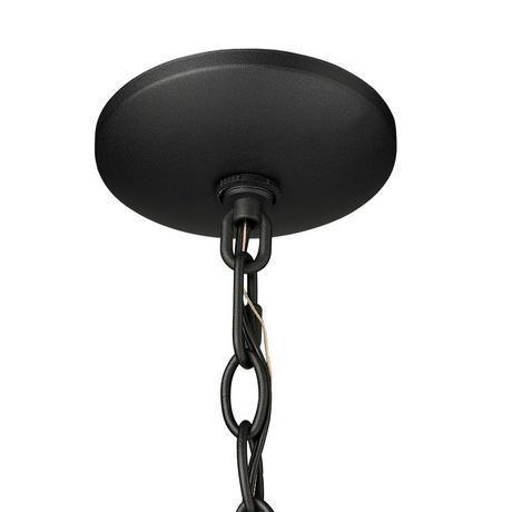 Wenston  Outdoor Hanging Pendant - Black - Single Light