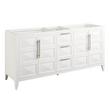 72" Holmesdale Vanity with Undermount Sinks - Bright White, , large image number 2