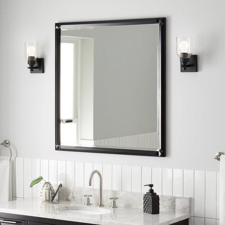 Holmesdale Vanity Mirror - Black