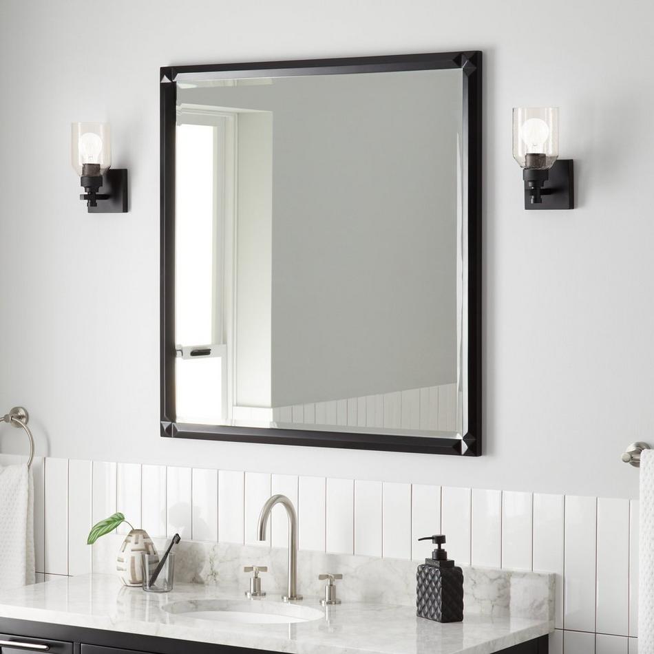 Holmesdale Vanity Mirror - Black, , large image number 0