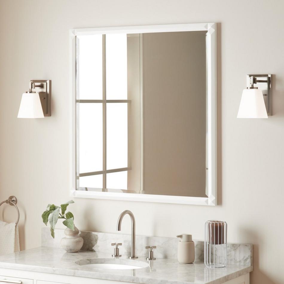 Holmesdale Vanity Mirror - Bright White, , large image number 0