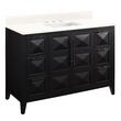 48" Holmesdale Vanity with Rectangular Undermount Sink - Black - Arctic White Quartz Widespread, , large image number 0