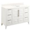 48" Holmesdale Vanity with Undermount Sink - Bright White - Arctic White Quartz Widespread, , large image number 0