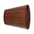 1-1/2" Valewood Wooden Tapered Cabinet Knob - Walnut, , large image number 1